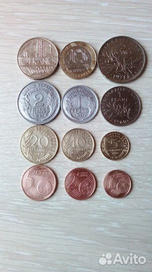 Монеты Франции, Испании, Италии, Великобритании