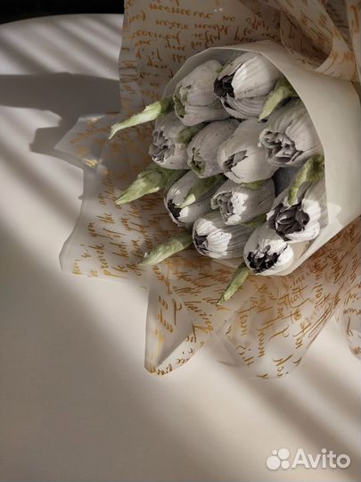 Букет из зефирных цветов