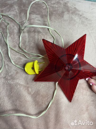 Звезда украшение на макушку ёлки