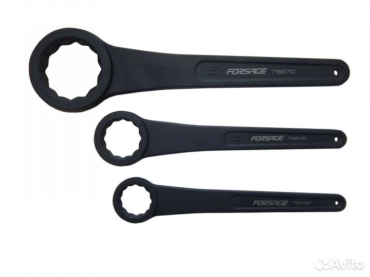 Ключ накидной ударный односторонний удлиненный 32м