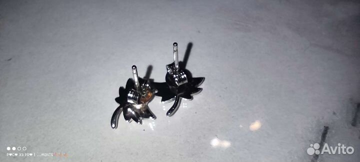 Серьги серебро