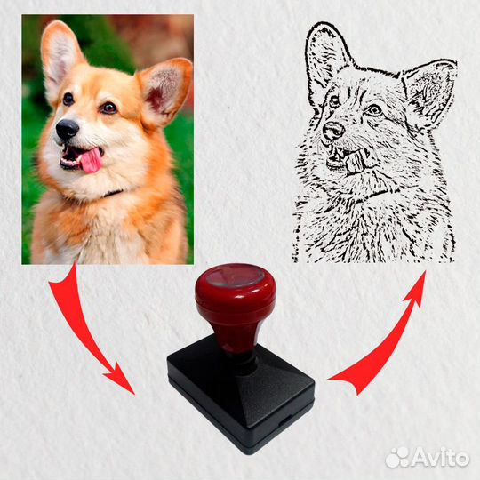 Печати и штампы с логотипом, надписью,фотографией