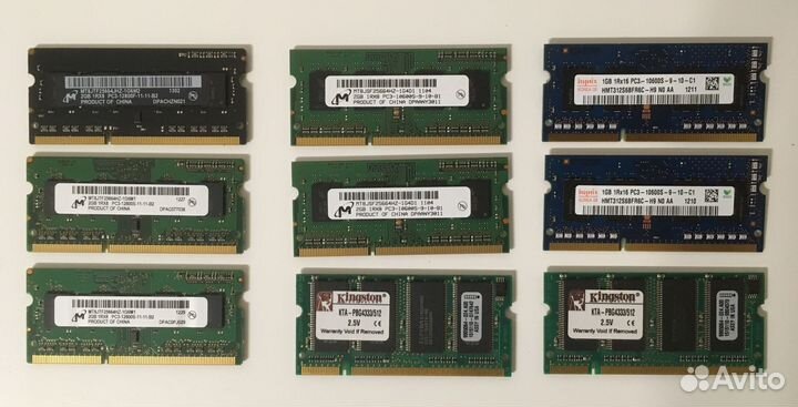 Опeративная память sodimm – Micron, Hynix, Kingsto