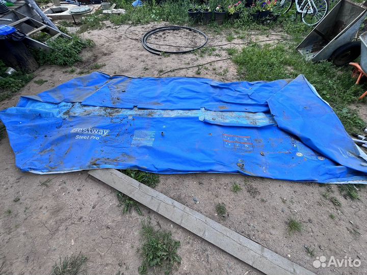 Каркасный бассейн прямоугольный 4х2х0.8