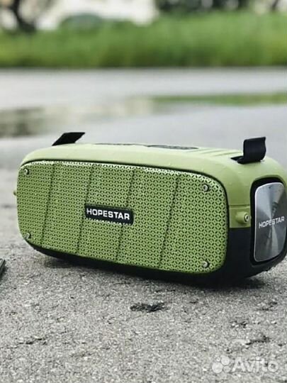 Колонка HopeStar A20 мега басс Зеленая/Красная