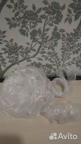 Бант белый новый