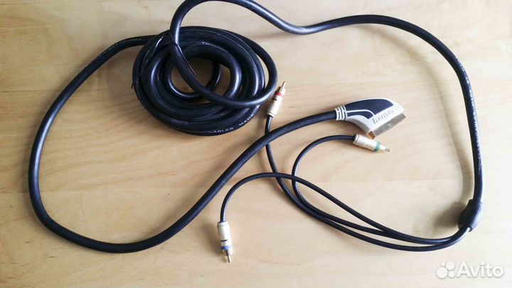 Кабель scart-3xRCA, 5 метров, производитель Hama