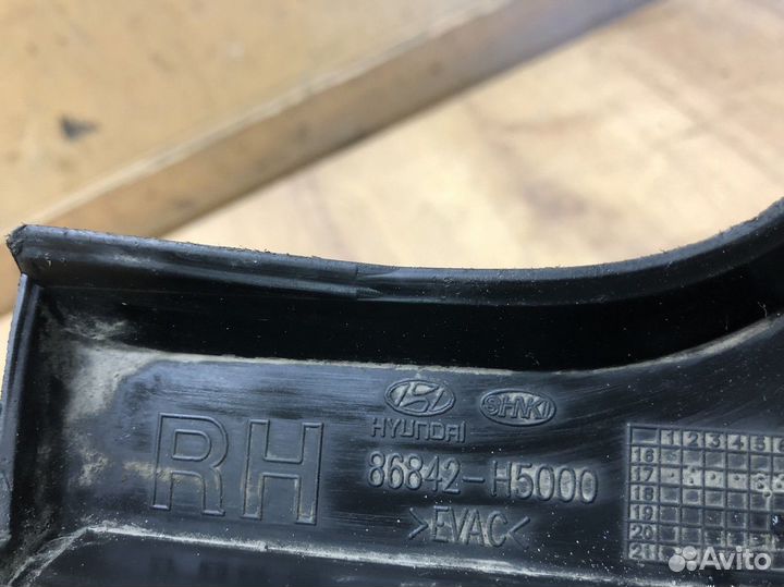 Брызговик задний правый Hyundai Solaris 2017+