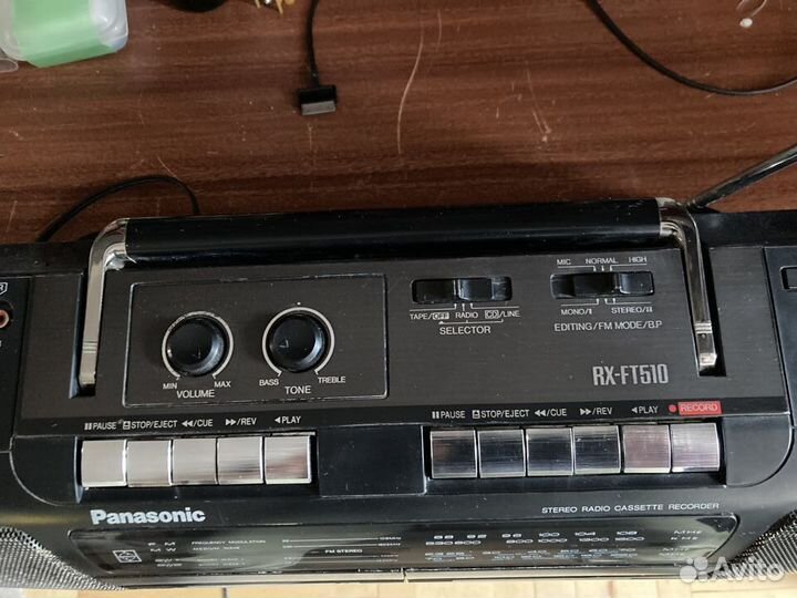 Panasonic RX-FT510 магнитола двухкассетная,AUX