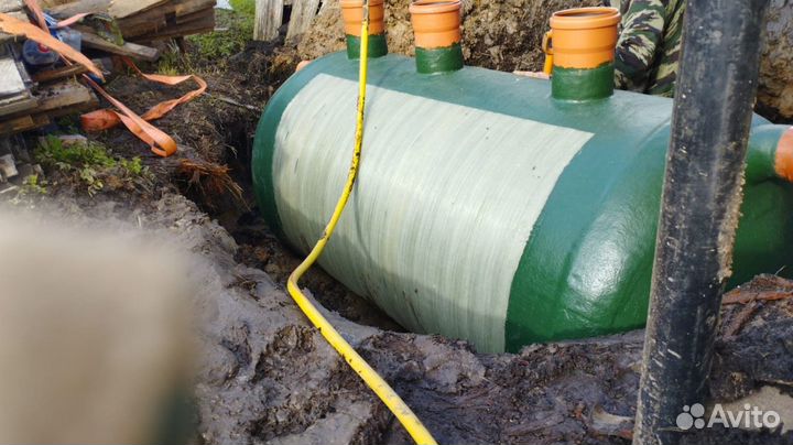 Септик под ключ без откачки. от производителя