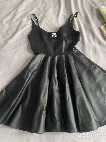 Сарафан wang экокожа