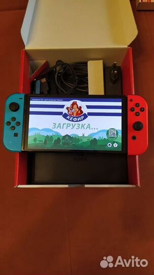 Switch oled прошитый 128+64гб