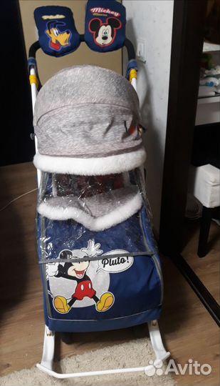 Детские санки коляска бу