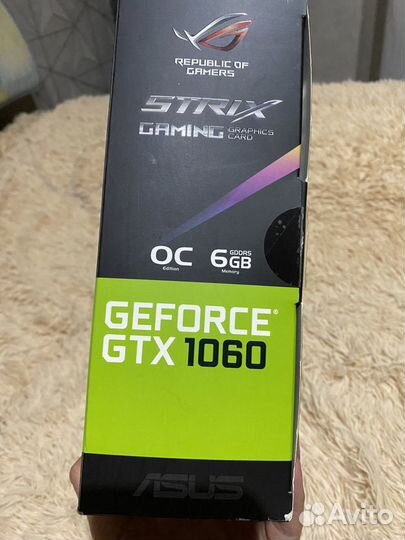 Asus GTX 1060 rog strix OC 6 gb