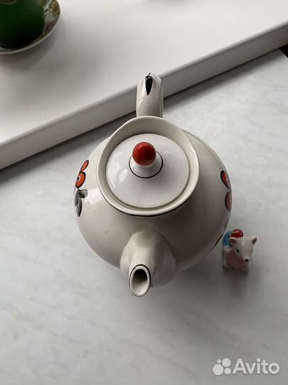 Чайник заварочный СССР гжель, большой