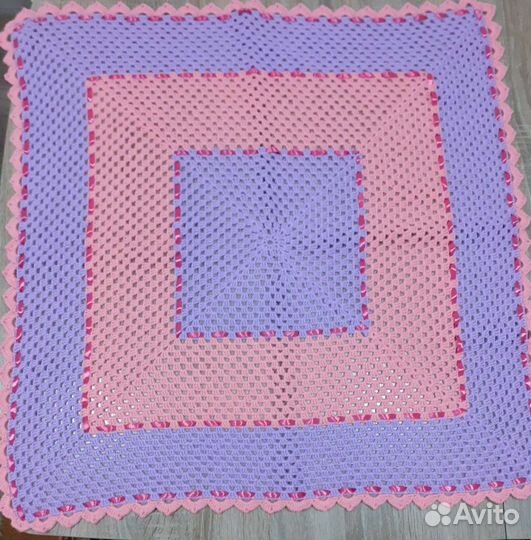 Плед на выписку ручной работы