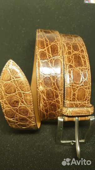 Новый Damico Крокодил муж. ремень Оригинал Италия