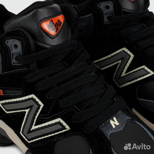 Кроссовки New Balance 9060 Mid Black / Black with Fur (арт. 25785)