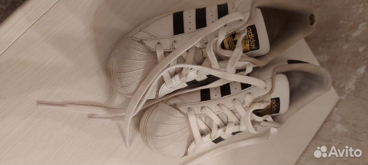 Кожанные кеды adidas superstar 36,5 размер