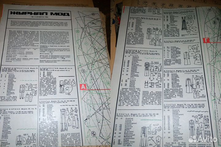 Выкройки и вязание из ретро журналов