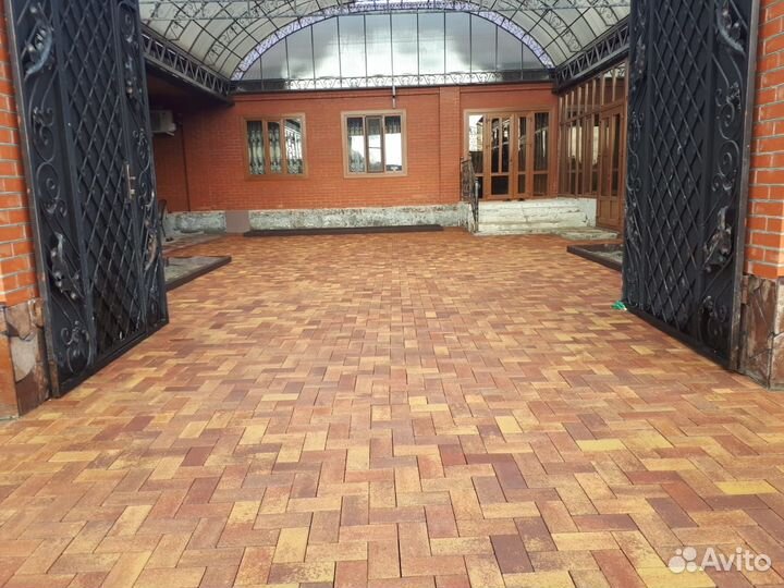 Плитка тротуарная Брусчатка цена от370до750руб