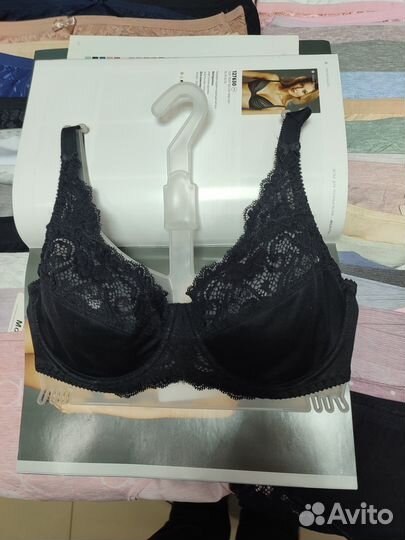 Бюстгальтер Миловица,мягкая чашка,75С черный