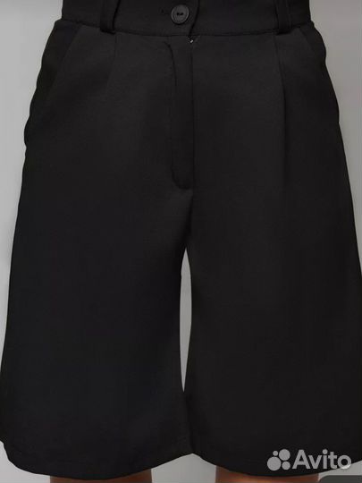 Шорты бермуды женские черные