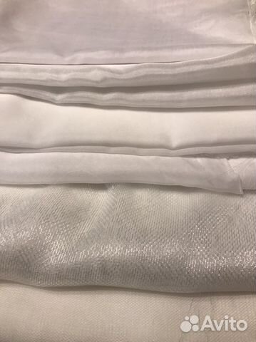 Ткань полупрозрачная разная отрезы