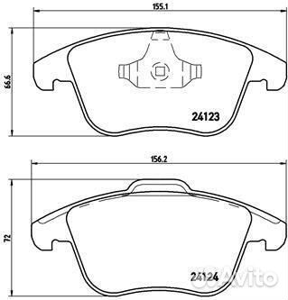 Передние тормозные колодки Brembo, P44020