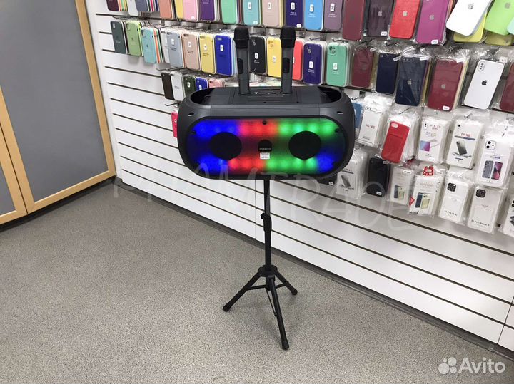 Большая блютуз колонка на стойке 80Вт арт.05