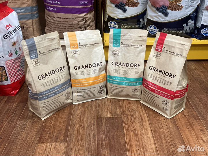 Корм для кошек grandorf 2кг (в ассортименте)