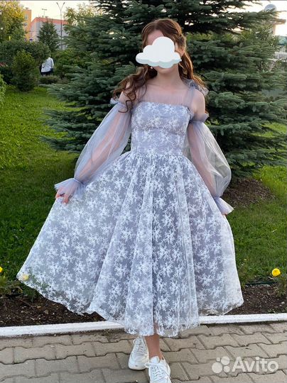 Вечернее платье 42 44 белое