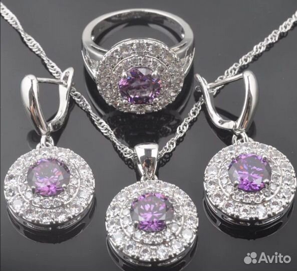 Серебряный комплект. 925 проб