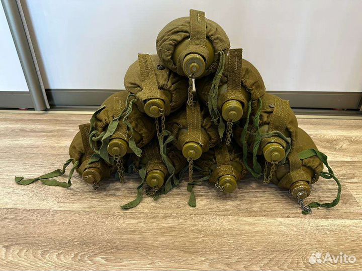 Фляга армейская с чехлом