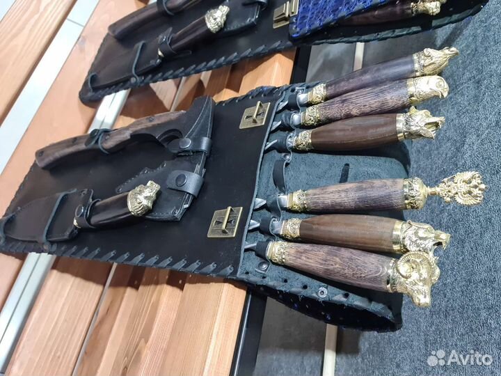 Набар шашлычный в колчане из кожи