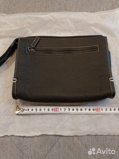 Кожаный клатч мужской, кошелёк, для документов