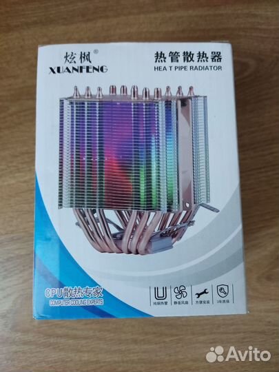Кулер для процессора для LGA 2011 4 трубоки,3pin