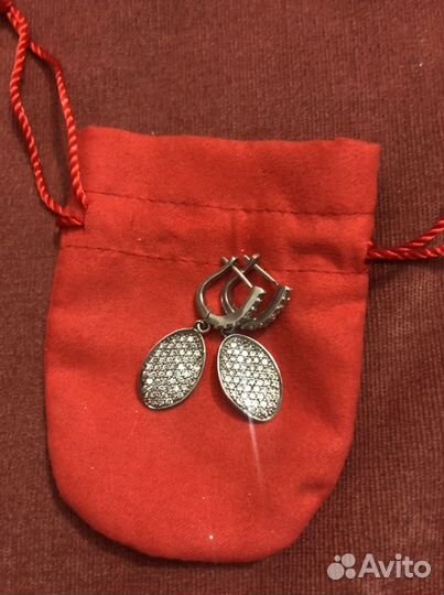 Серьги серебрянные