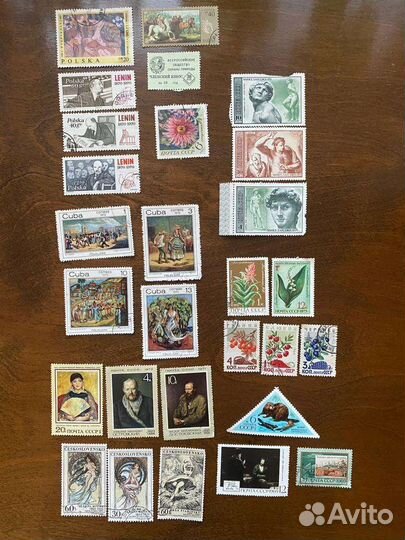 Марки времен СССР Румыния Польша Монгол 1964-1973