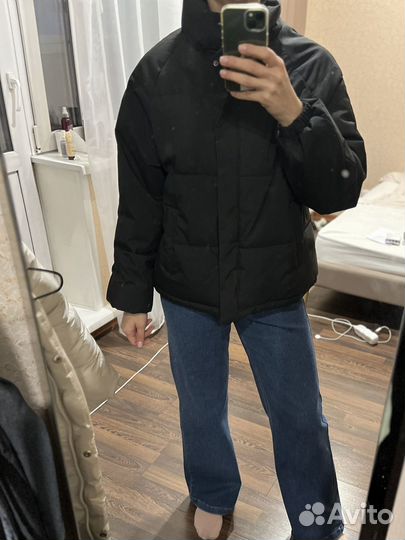 Куртка женская черная oversize M