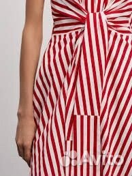 Платье макси сарафан хлопковое в полоску Zarina