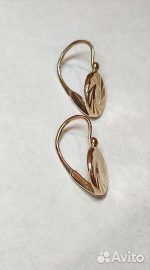 Золотые серьги метеориты СССР