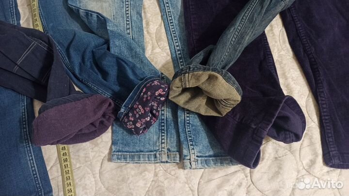 Джинсы пакетом на 6-7 лет