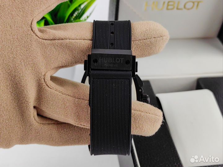 Часы мужские Hublot senna champion черные