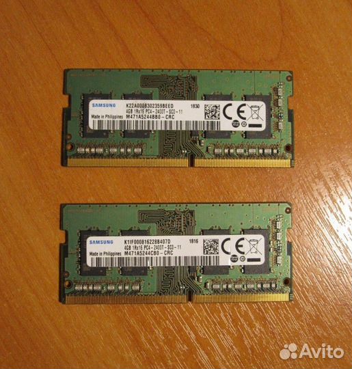 Оперативная память sodimm ddr4 4gb Samsung