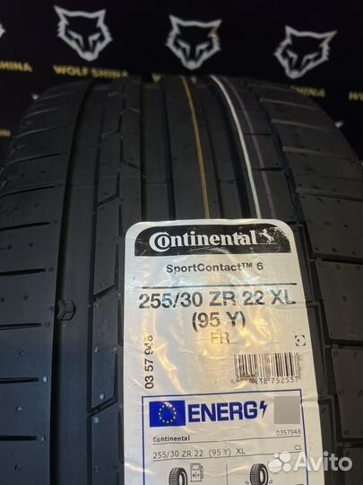 Continental SportContact 6 305/25 R22 и 255/30 R22 98Y