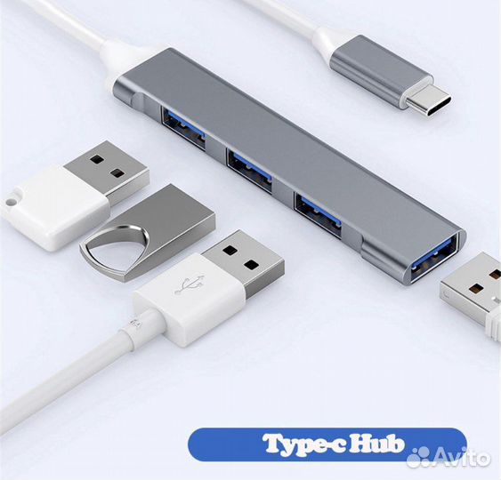 Хаб Type c на USB