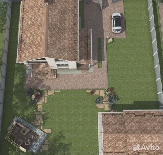 Дом из газоблока под ключ за город 197 мкв