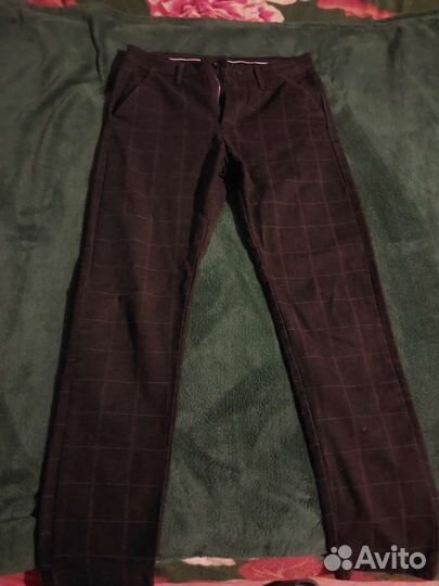 Брюки клетчатые