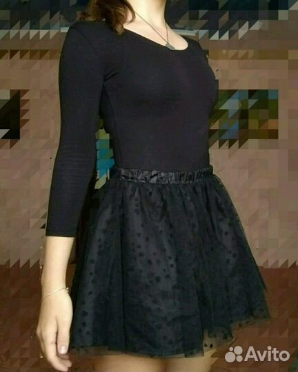 Купальник танцевальный + юбка